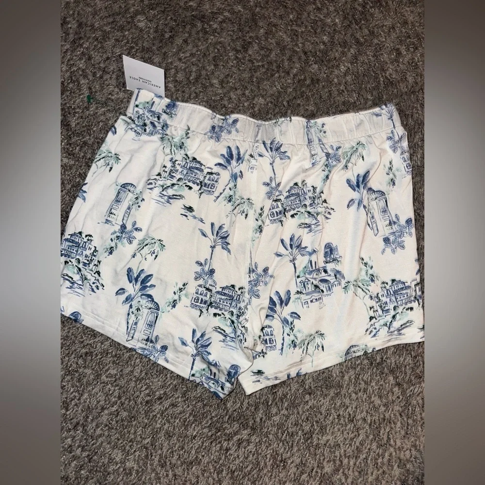AEO Men’s American Eagle Scenic Slim Knit Ultra Soft Floral Boxer Short Sz M NWT